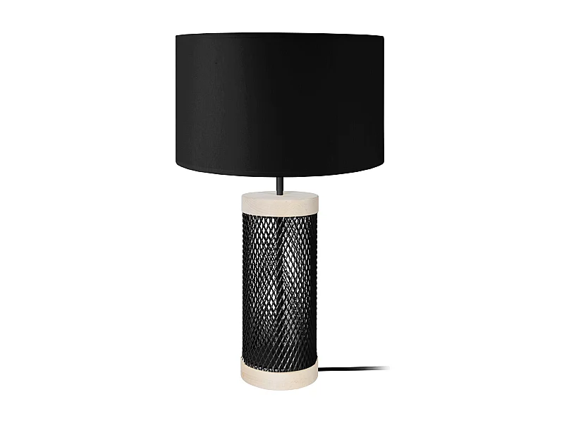 Lampe a Poser TOSEL ,métal,naturel, H 50xD30x P 30cm