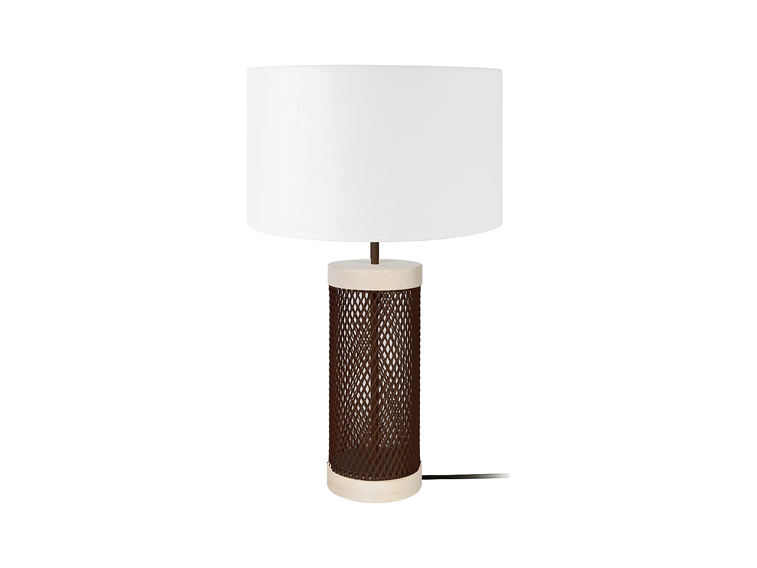 Lampe a Poser TOSEL ,métal,naturel,H50xD30xP30cm