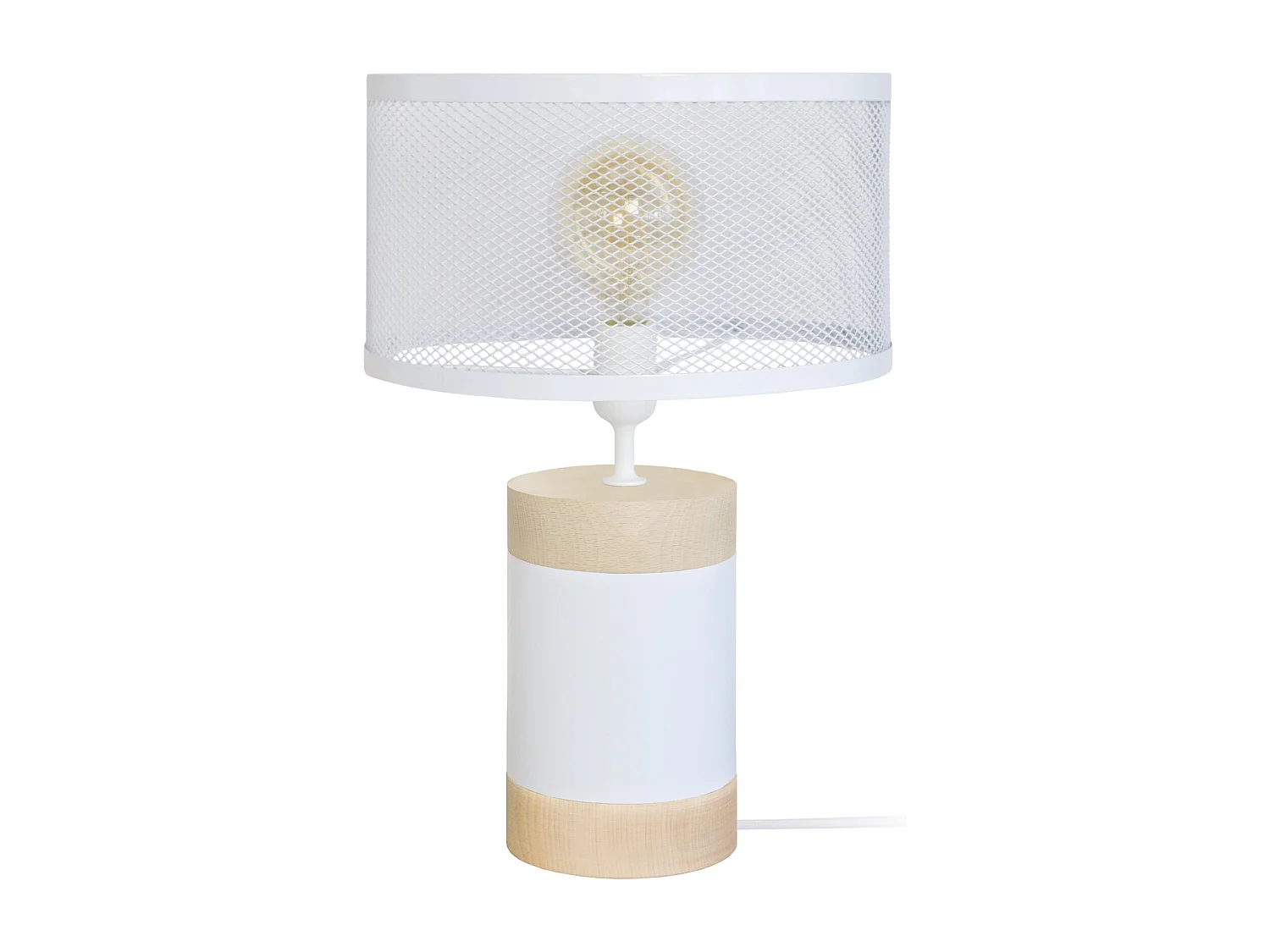 Abajur TOSEL MYKINES tecido certo preto D16 x  H28  cm