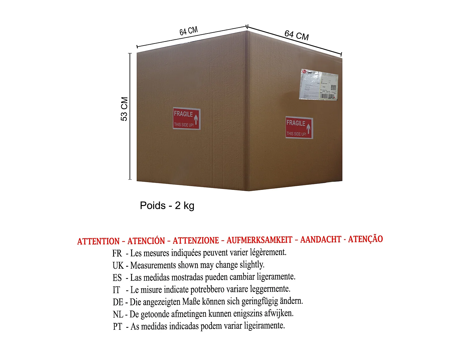 Abajur TOSEL OLYMPIA metal geométrico vermelho D25 x  H28,5  cm