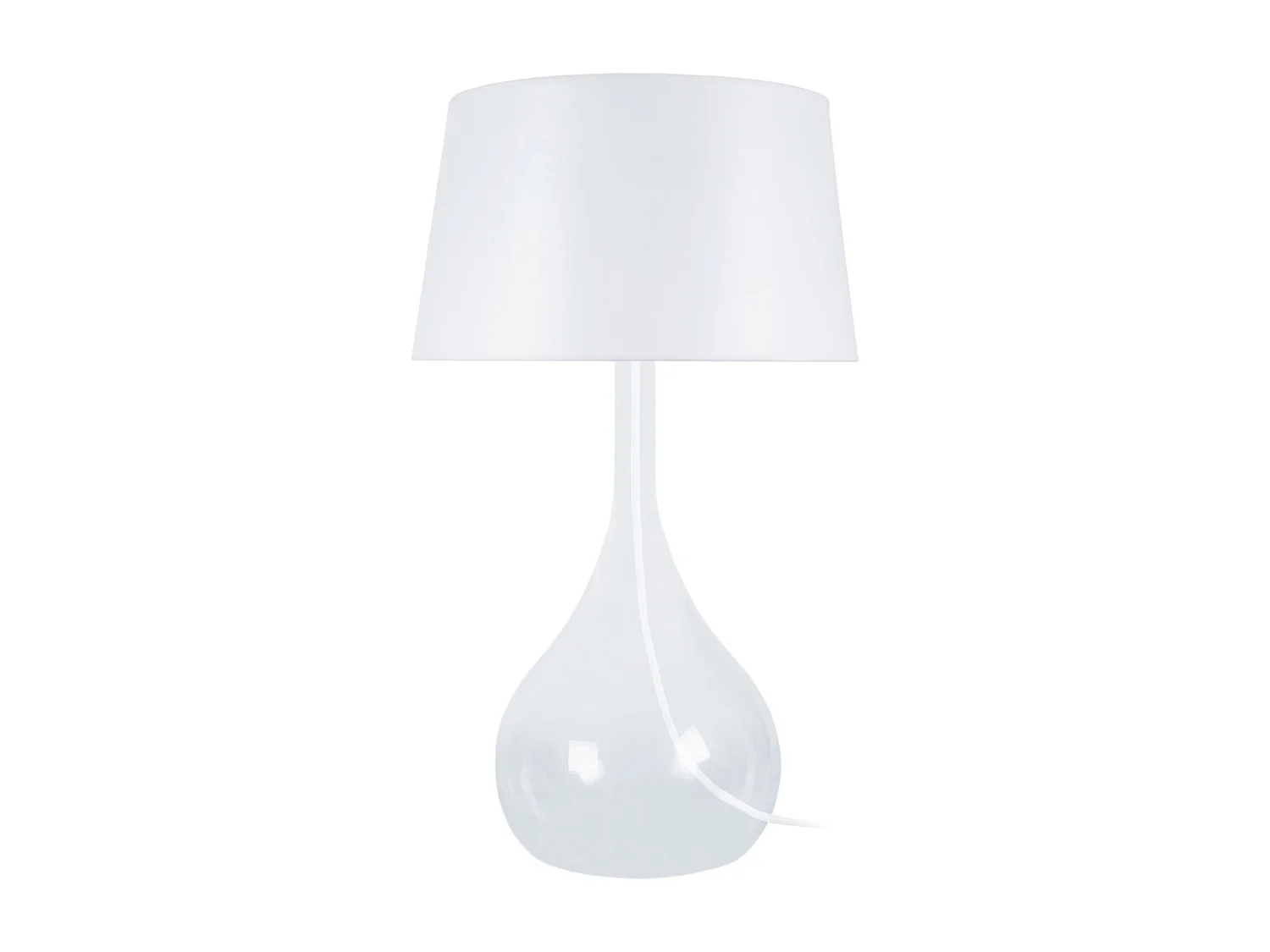 Lampe de Salon TOSEL ,verre,Transparent ,H66x D45xP45cm