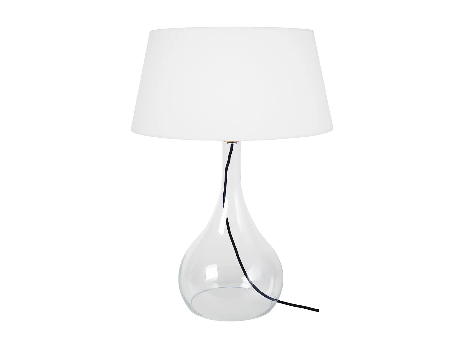 Lámpara de Salón TOSEL ,vidrio,Transparente ,A66xD 45xP45cm