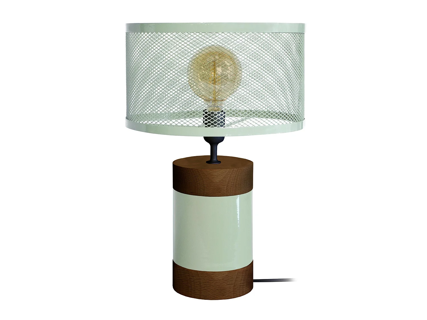 Abajur TOSEL REFLECTS tecido cônico claro D35 x  H47  cm