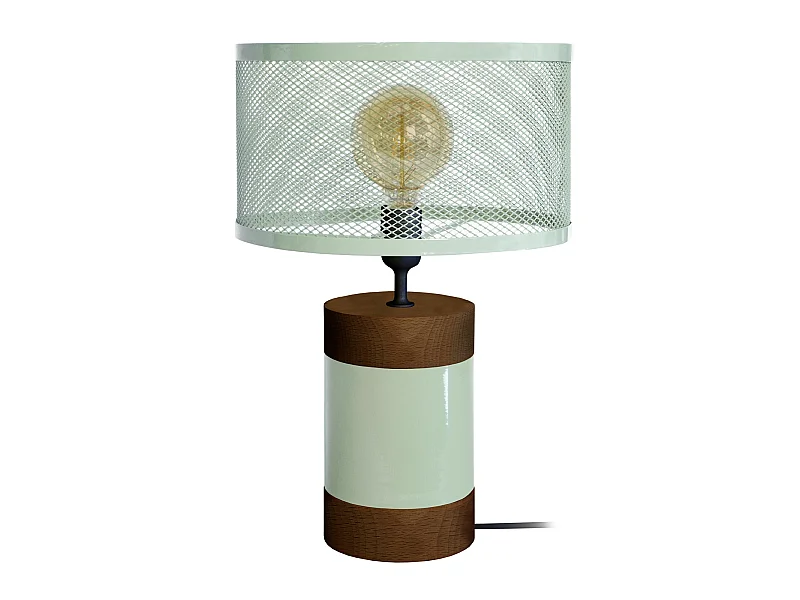 Abajur TOSEL REFLECTS tecido cônico claro D35 x  H47  cm