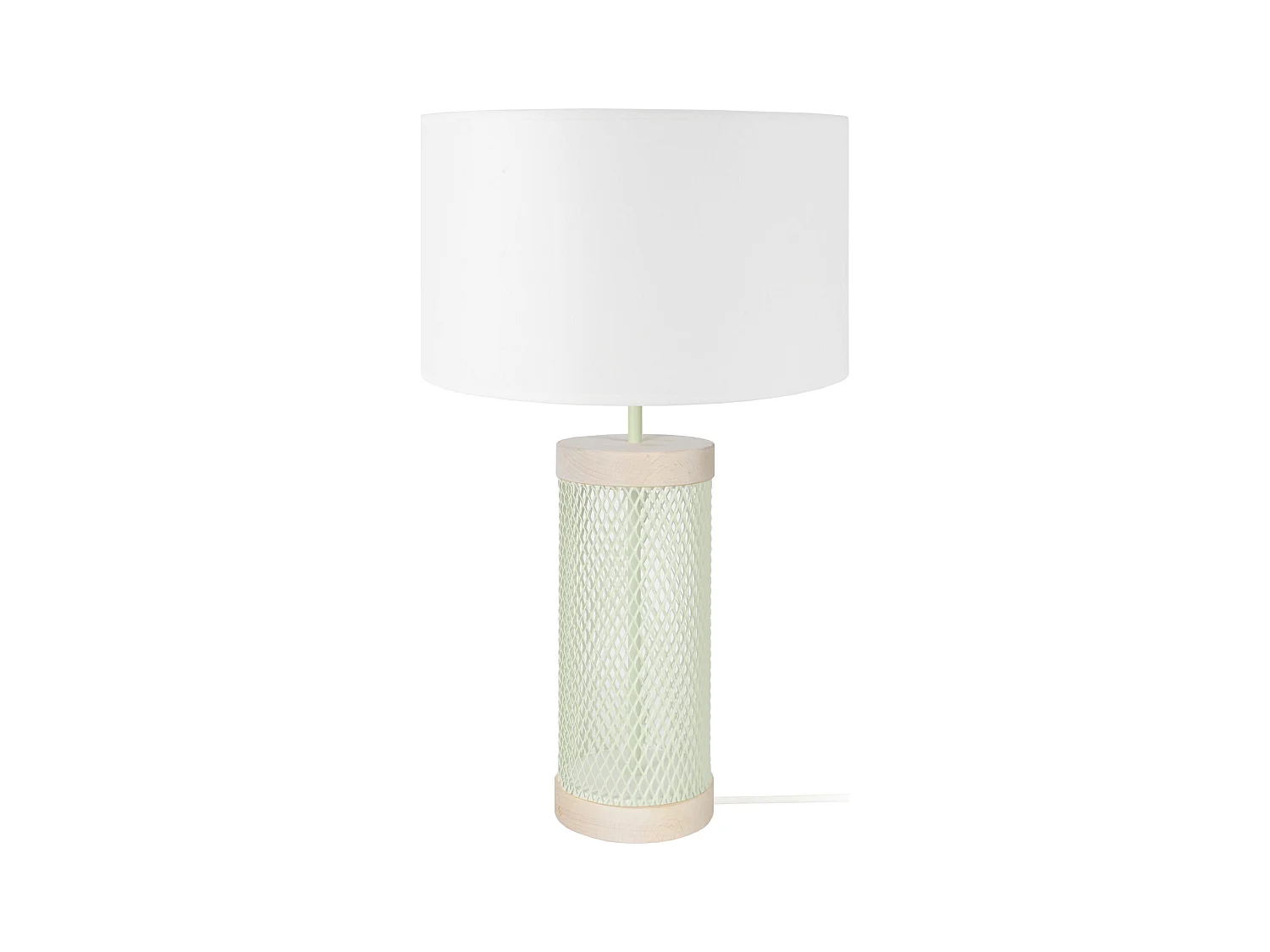 Lampe a Poser TOSEL ,métal,naturel, H50xD30xP 30cm