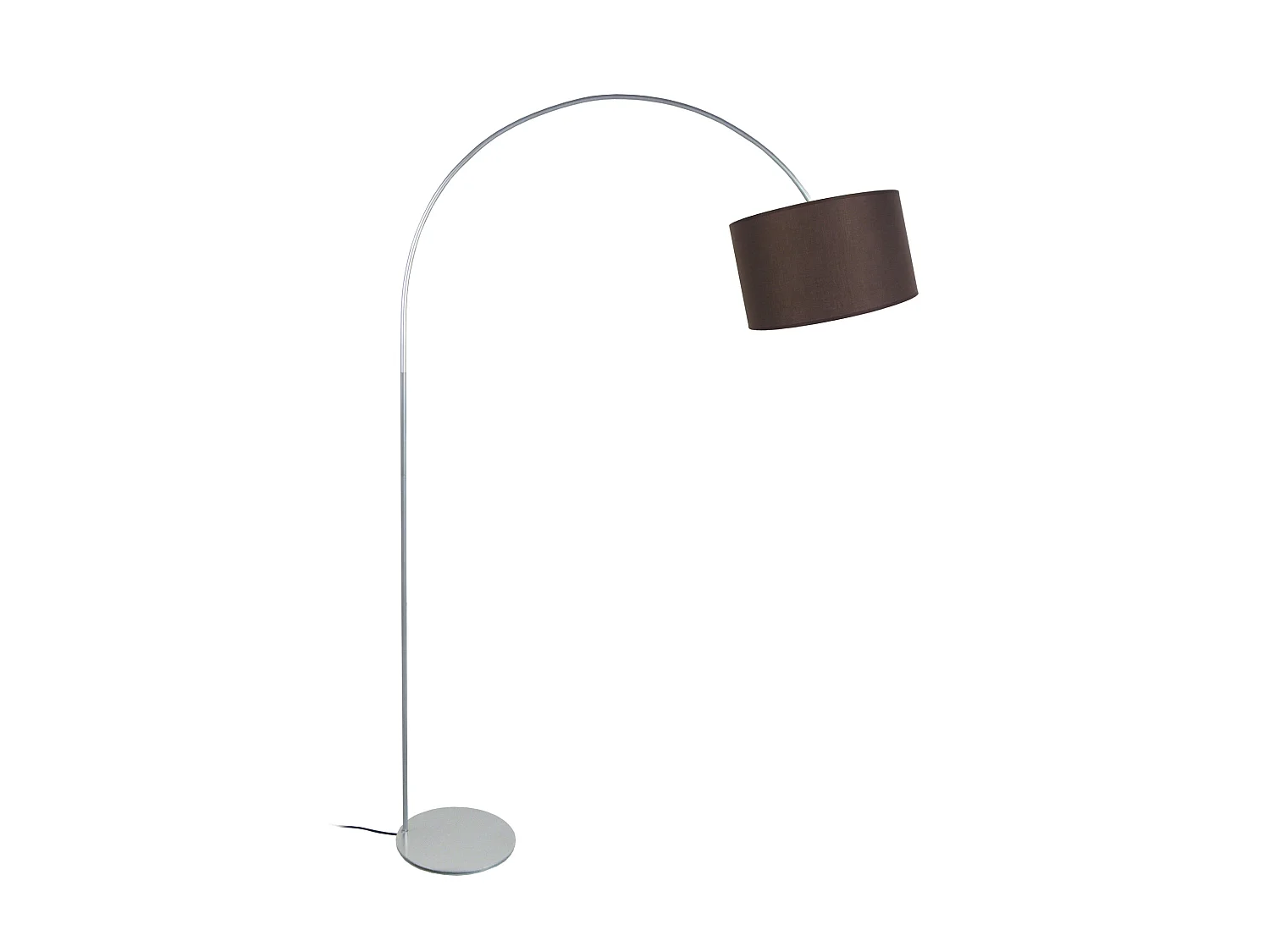 ALFENA ARC - Lampadaire arqué métal aluminium et marron