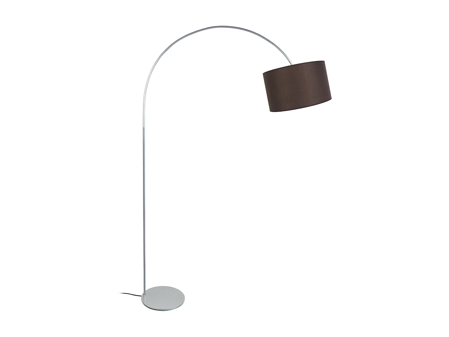 Candeeiro de Pé TOSEL DEMI LUNE metal certo cinza D30 x  H181  cm