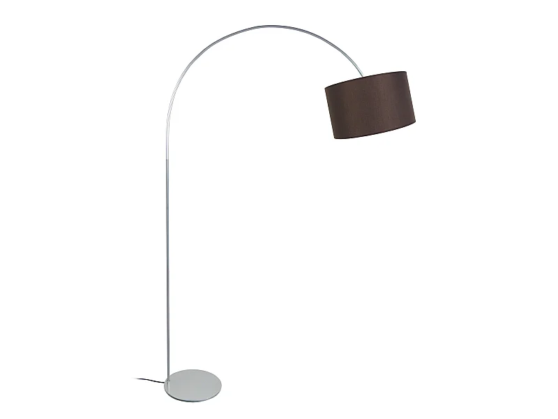 ALFENA ARC - Lampadaire arqué métal aluminium et marron