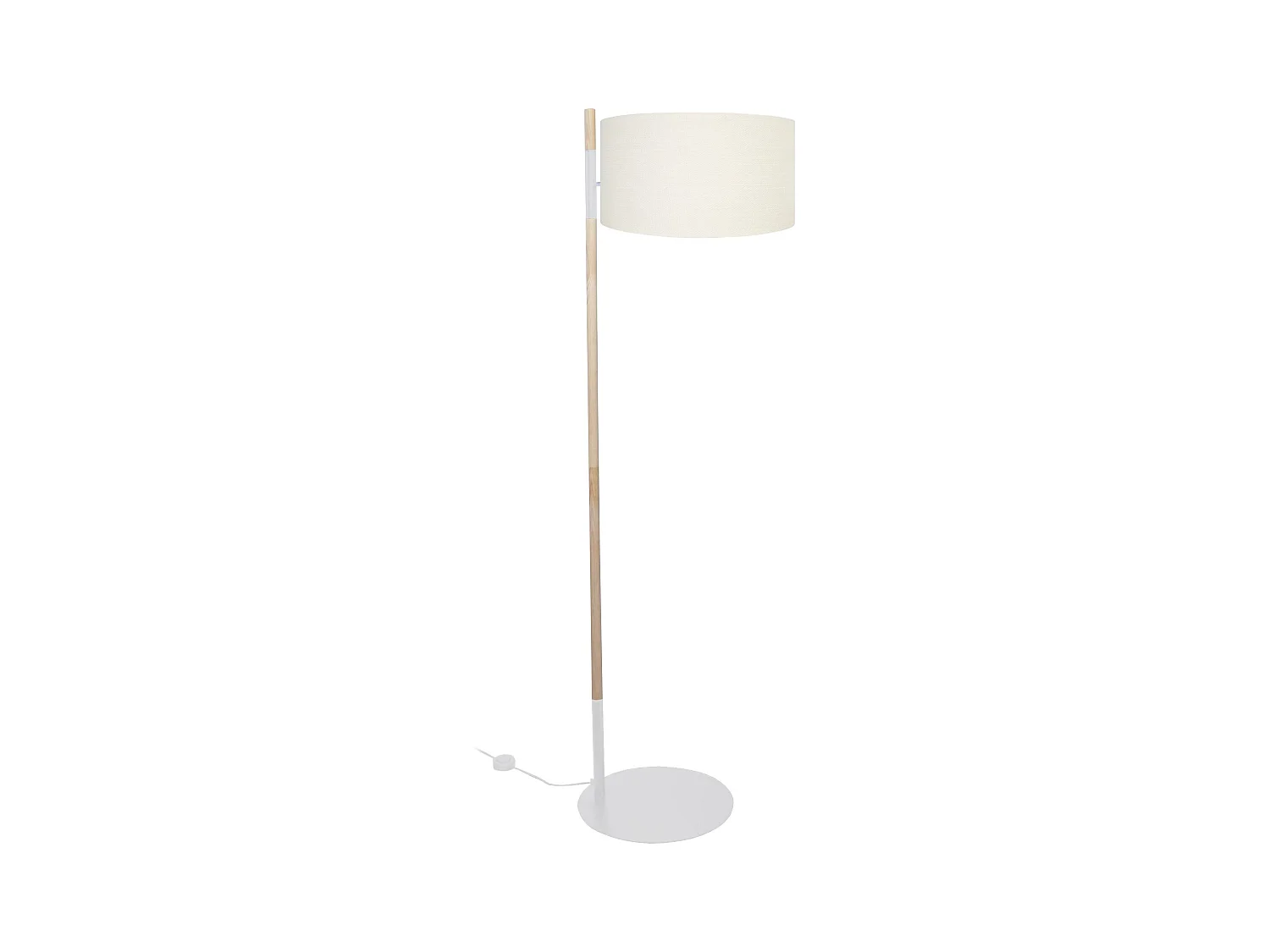 Lampadaire TOSEL ,métal,Blanc   ,H168xD45xP45cm