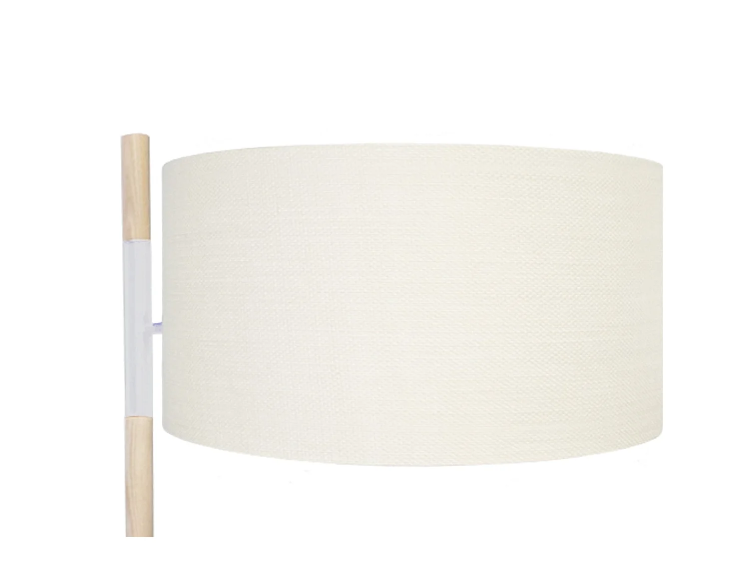 Lampada da terra legno coluna TALLER bianco D'42cm