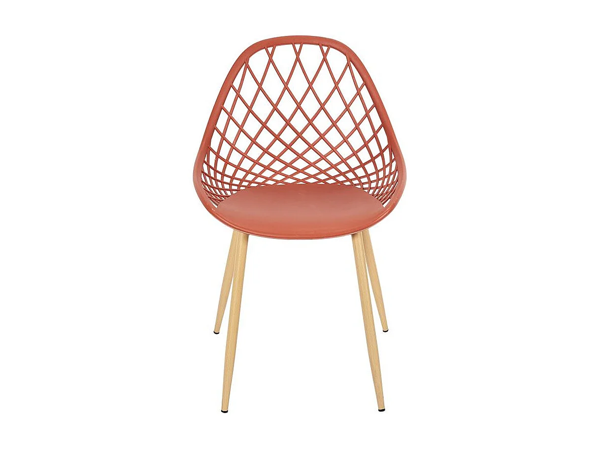 Chaise Exterieur Malaga Terracotta - Lot De 4 Orange