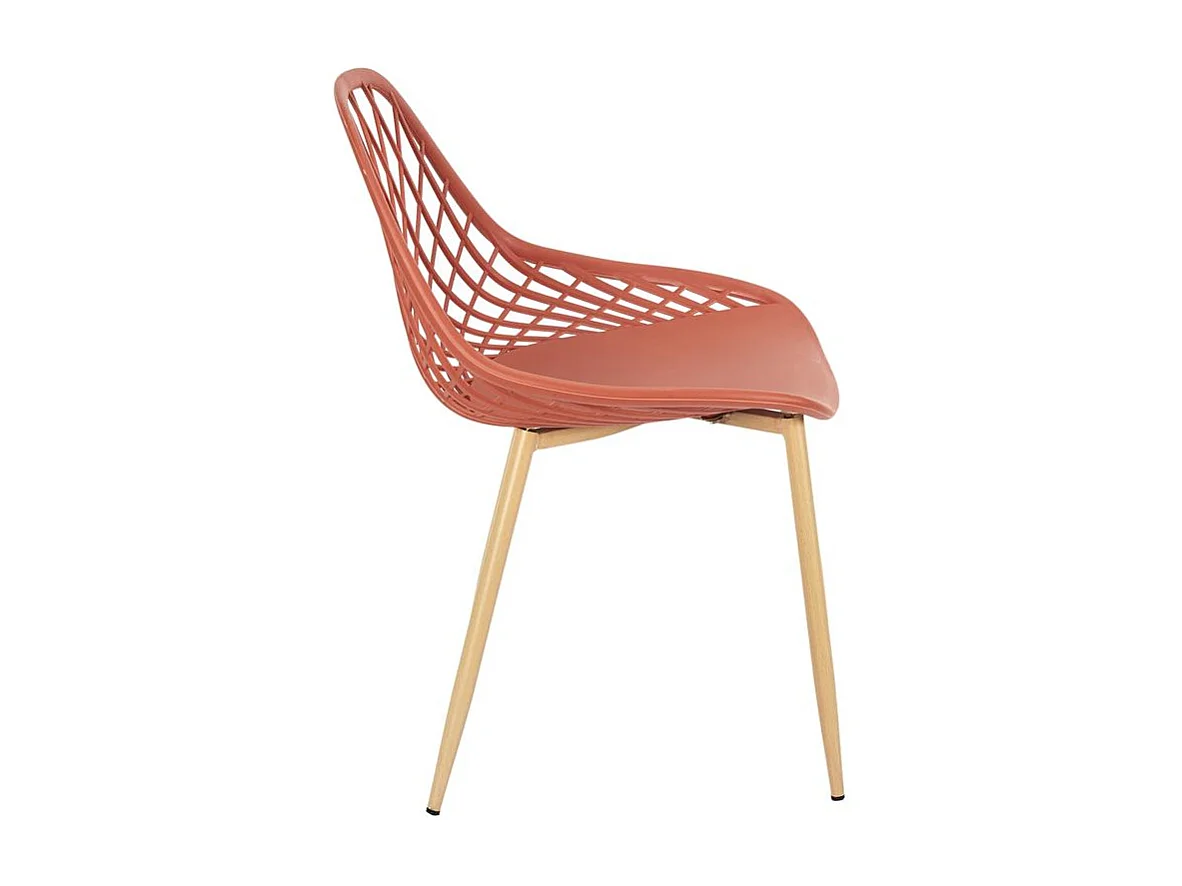 Chaise Exterieur Malaga Terracotta - Lot De 4 Orange