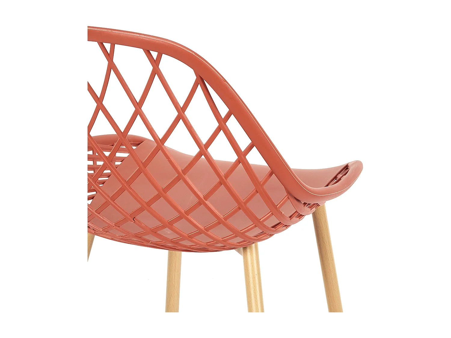 Chaise Exterieur Malaga Terracotta - Lot De 4 Orange