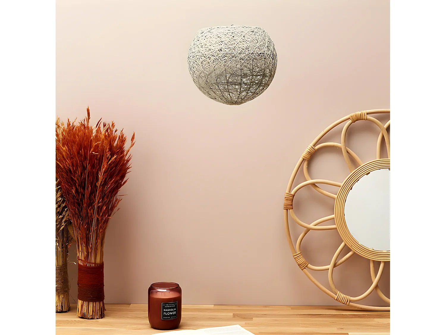 Abat-Jour Intérieur "Suspension" 20cm Gris