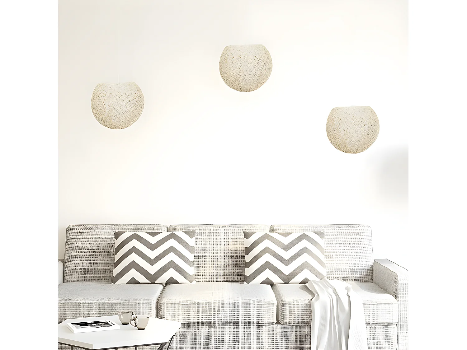 Abat-Jour Intérieur "Suspension" 20cm Naturel