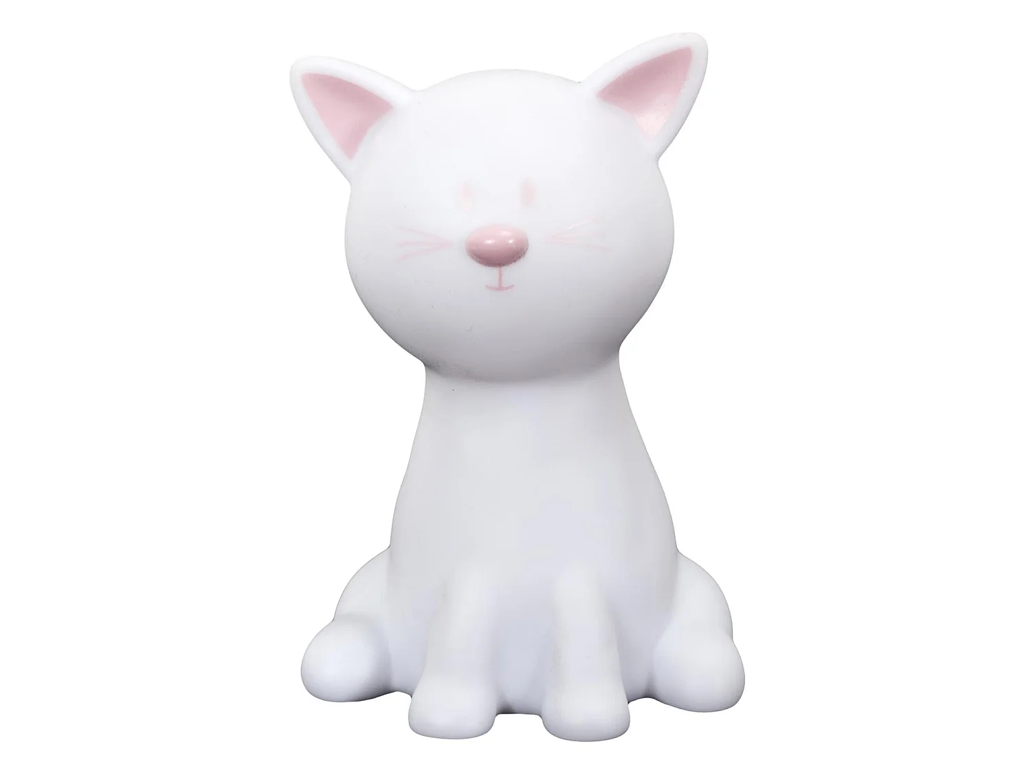 Lampe Veilleuse Enfant Led "Chat" 19cm Blanc