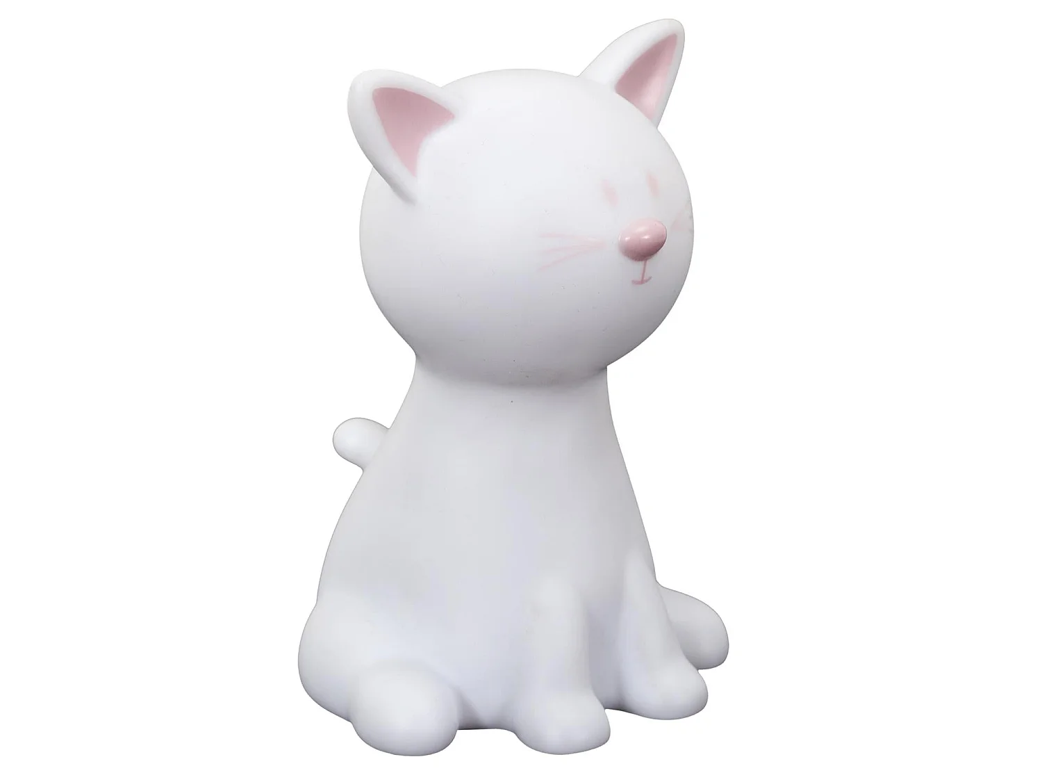 Lampe Veilleuse Enfant Led "Chat" 19cm Blanc