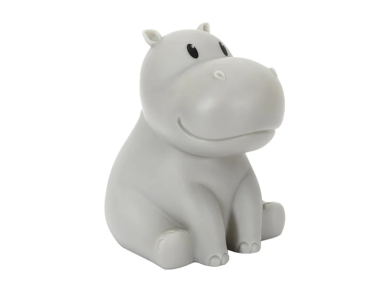 Lampe Veilleuse Hippopotame Gris