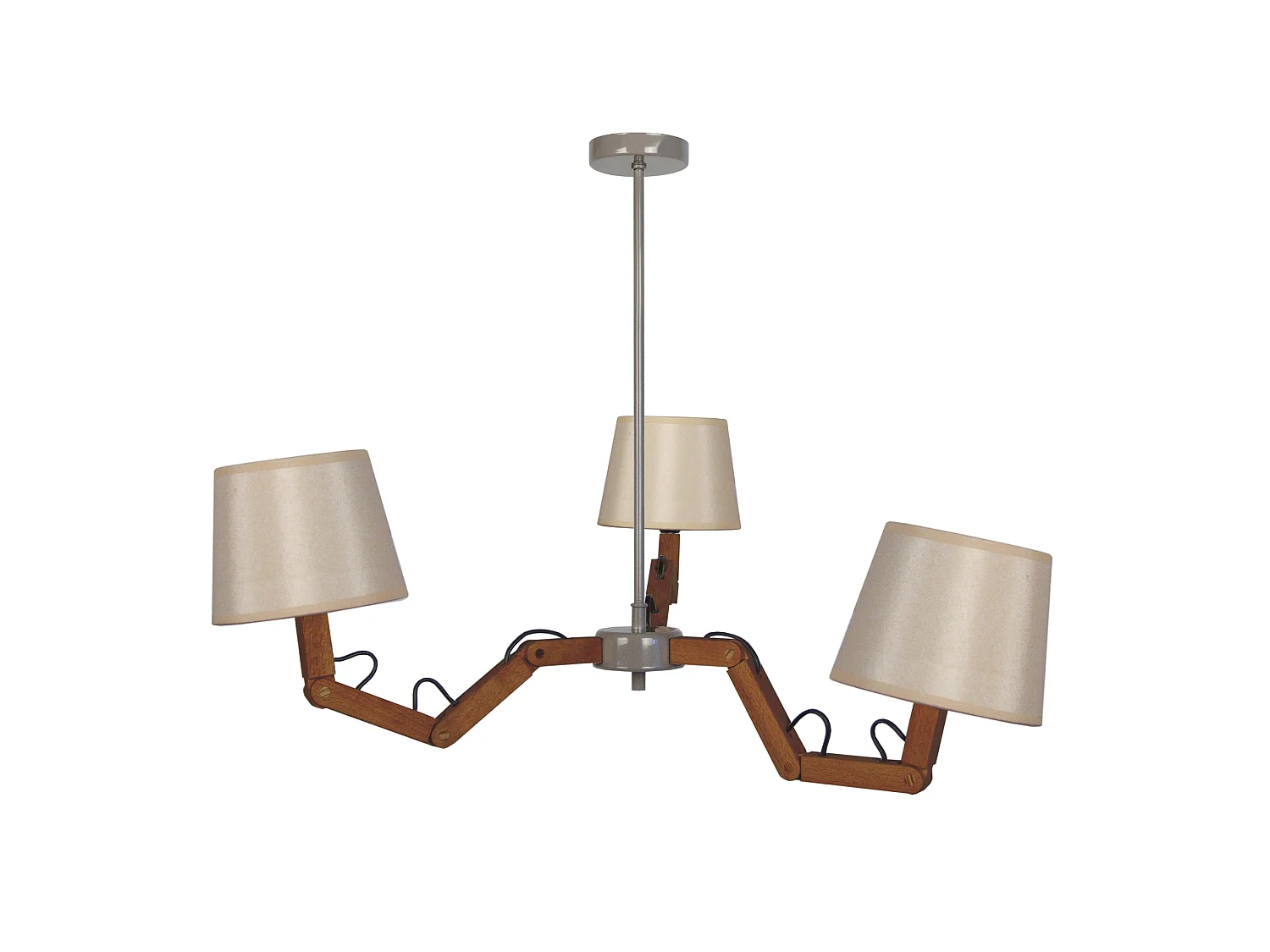 Lustre TOSEL GERI tecido braço tambor D80 x  H80  cm