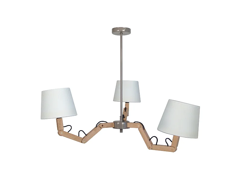 Lustre TOSEL GERI tecido braço cru D80 x  H80  cm