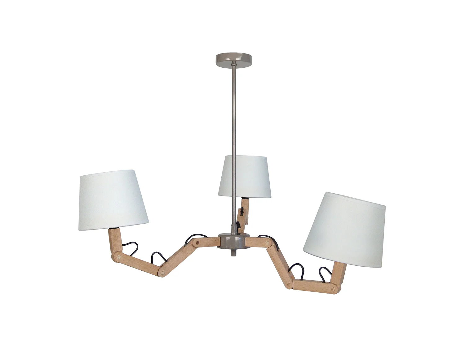 Lustre TOSEL GERI tecido braço cru D80 x  H80  cm