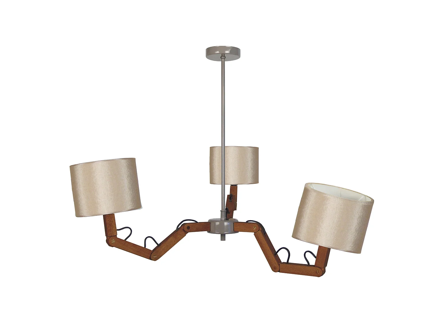 Lustre TOSEL GERI tecido braço bege D80 x  H80  cm