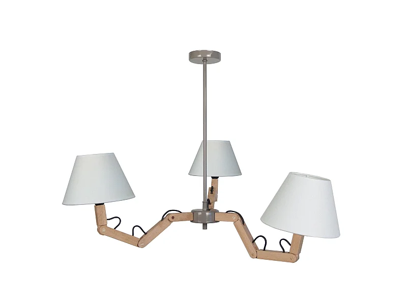 Lustre TOSEL GERI tecido braço Império D80 x  H80  cm