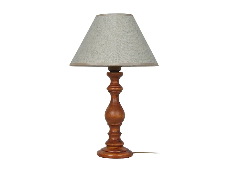 Lámpara de noche TOSEL ,madera,nogal,A47xD 18xP18cm