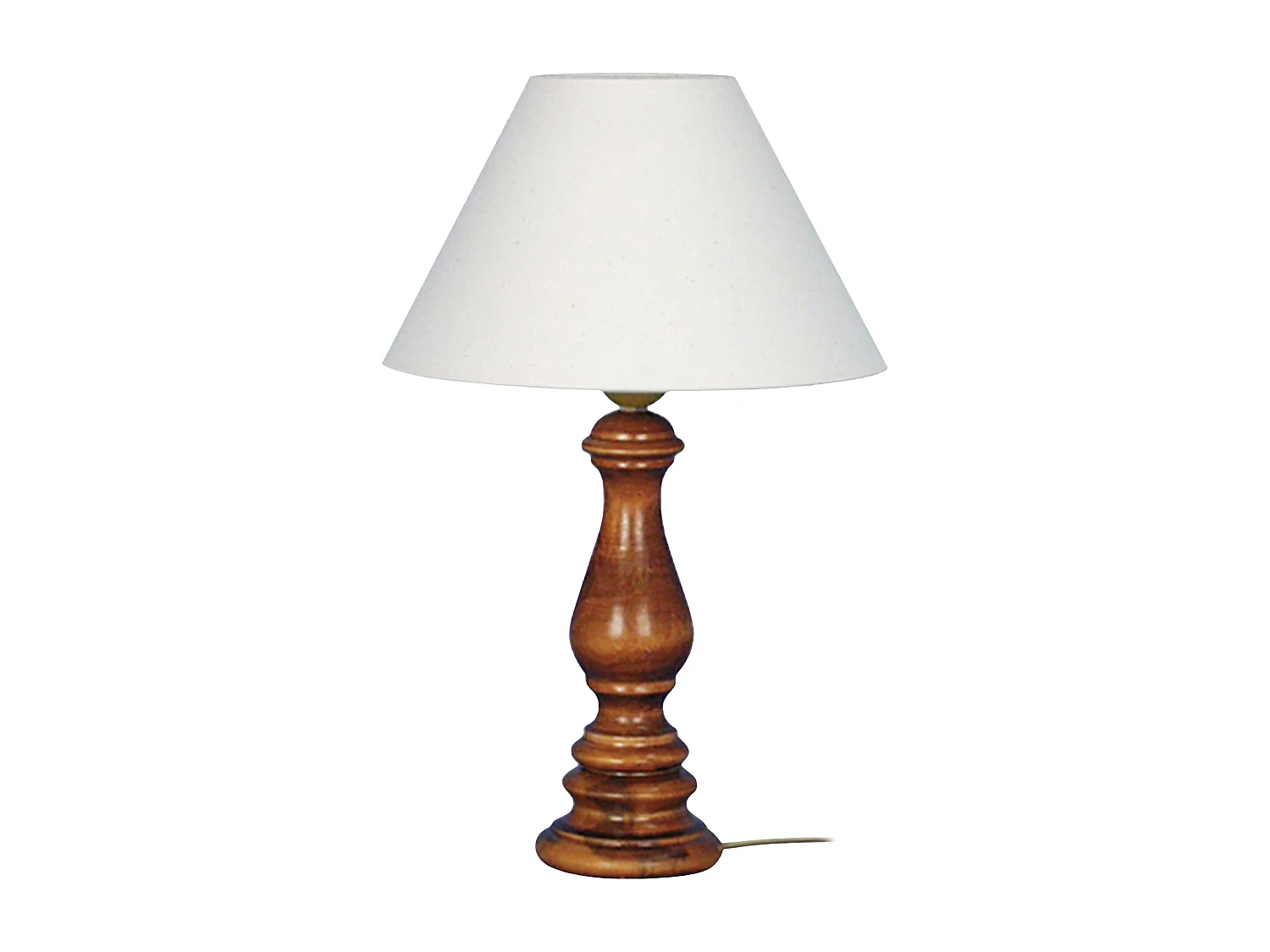 Lampe de Chevet TOSEL ,bois,foncé ,H40xD25xP25 cm