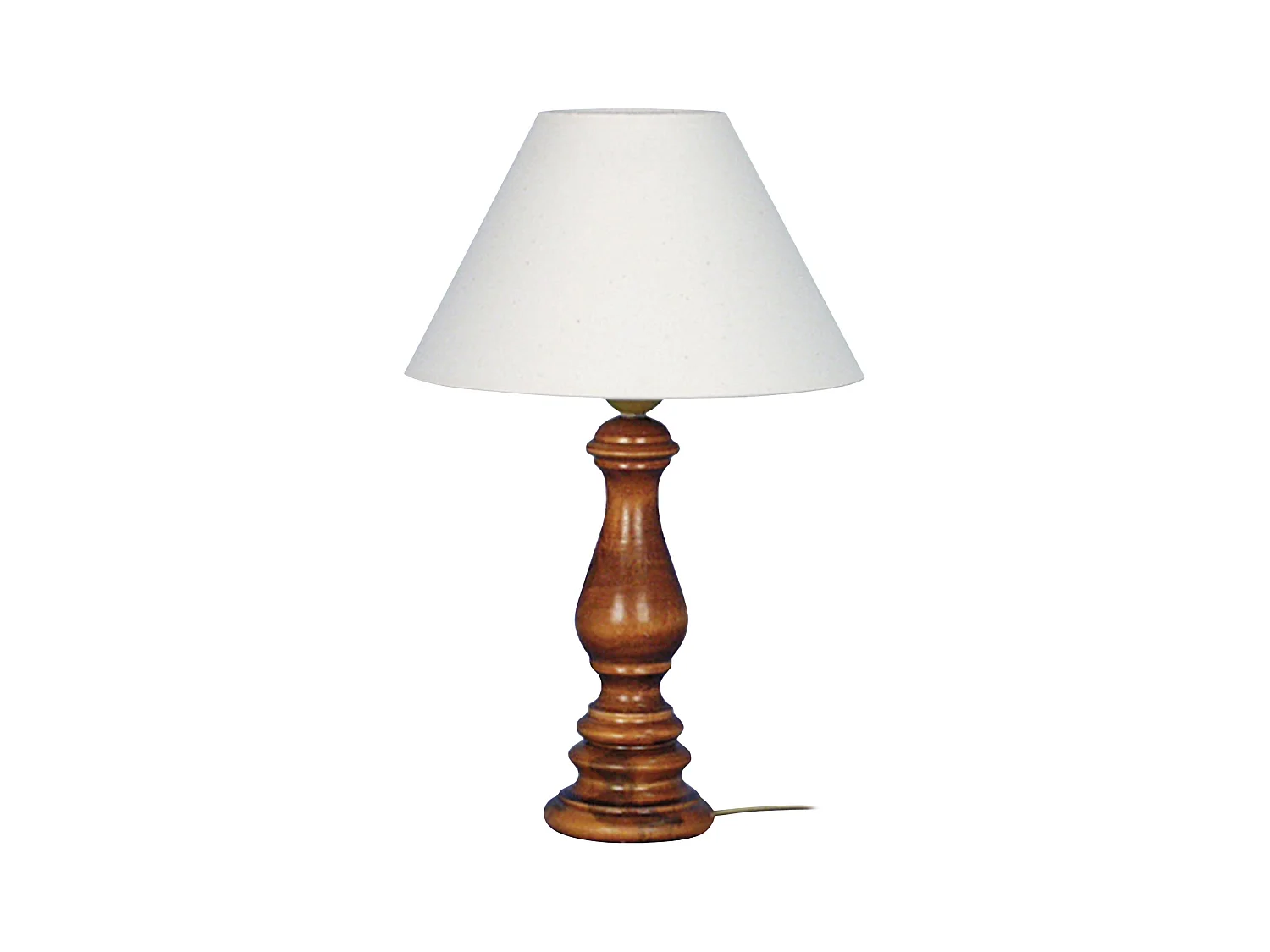 Lampe de Chevet TOSEL ,bois,foncé ,H40xD25xP25 cm