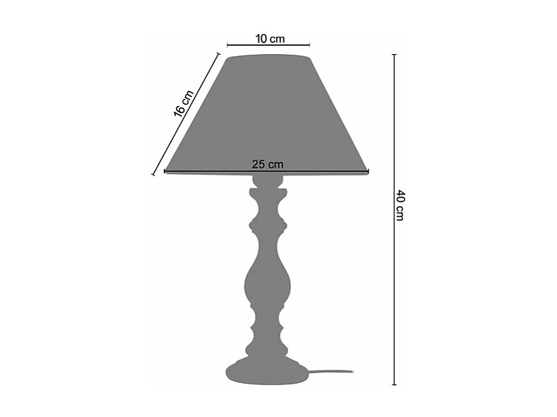 Pair de Lampes de chevet colonne,coupes bois  foncé  40 cm.