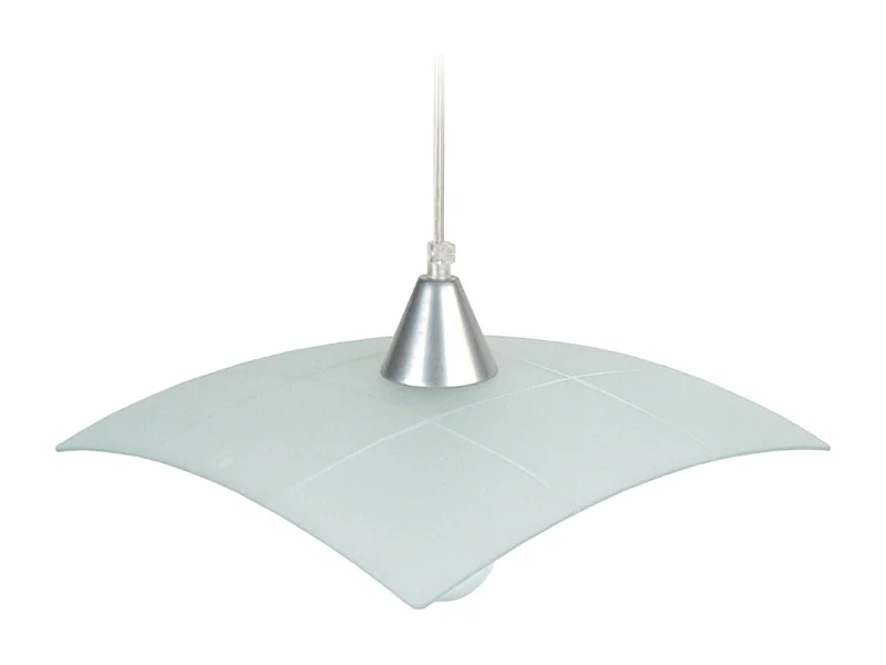 Suspensión  TOSEL ,vidrio,Gris ,A60xD30xP30cm