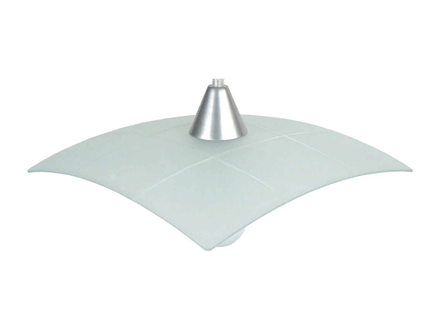 Suspensión  TOSEL ,vidrio,Gris ,A60xD30xP30cm