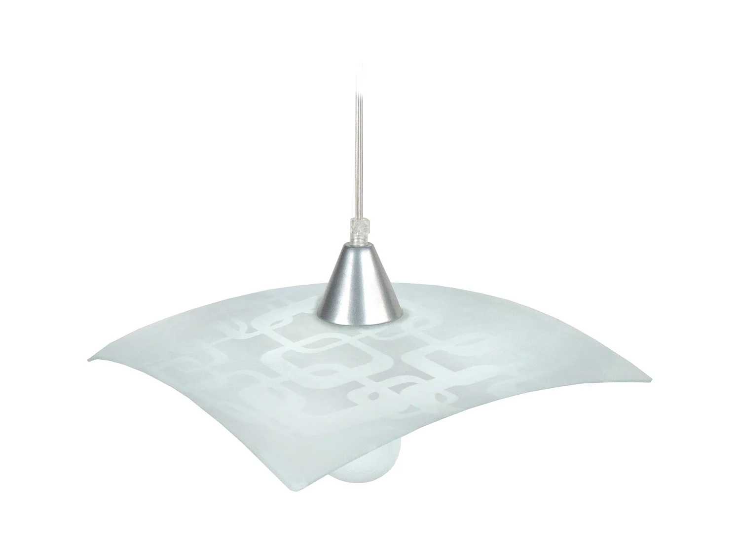 Suspension TOSEL ,verre,Noir ,H60xD 30x P 30cm