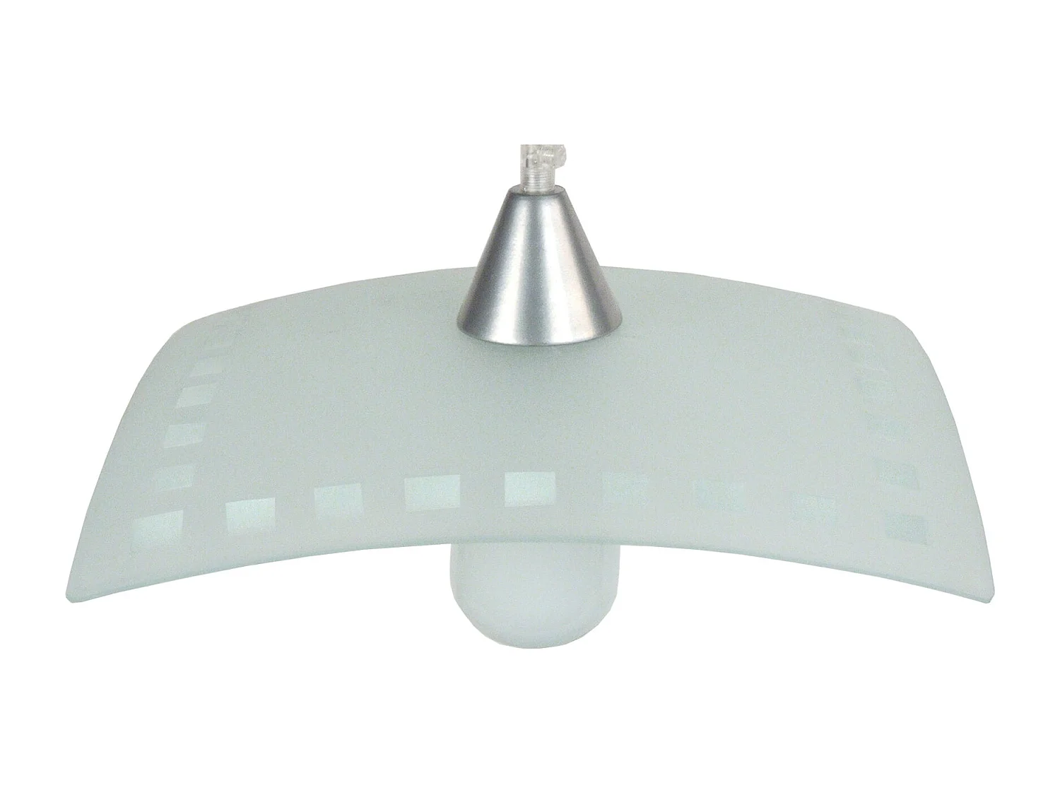 Suspensión  TOSEL ,vidrio,Gris ,A60xD 30xP30cm