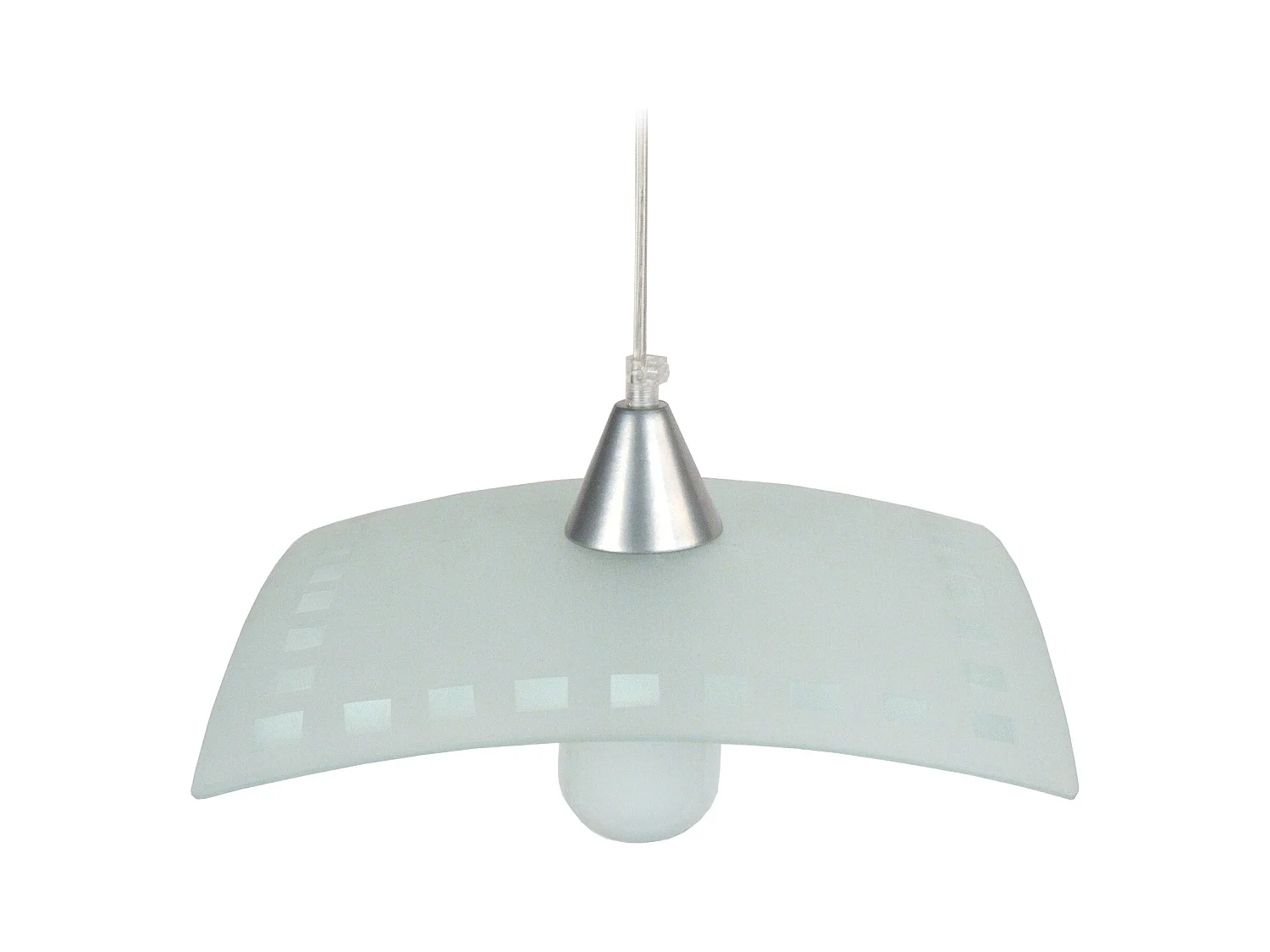 Suspension TOSEL ,verre,Gris ,H60xD 30xP30cm