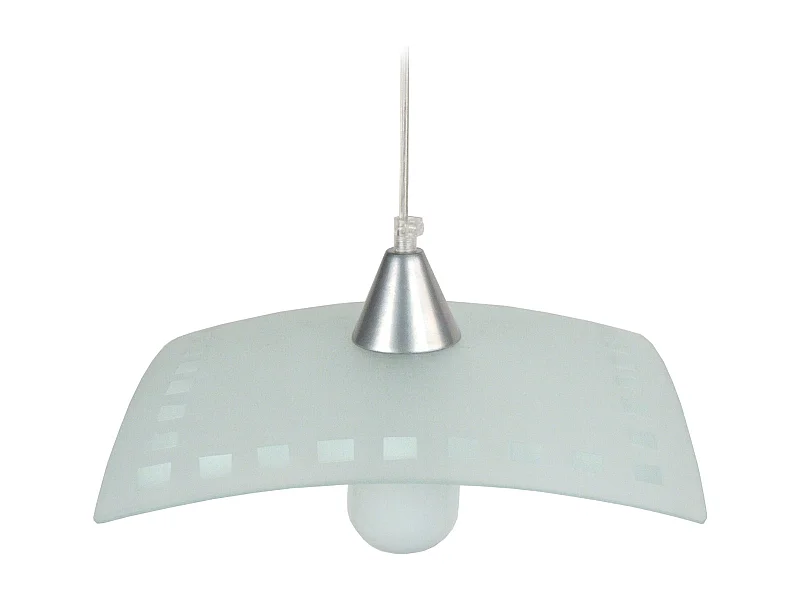 Suspension TOSEL ,verre,Gris ,H60xD 30xP30cm