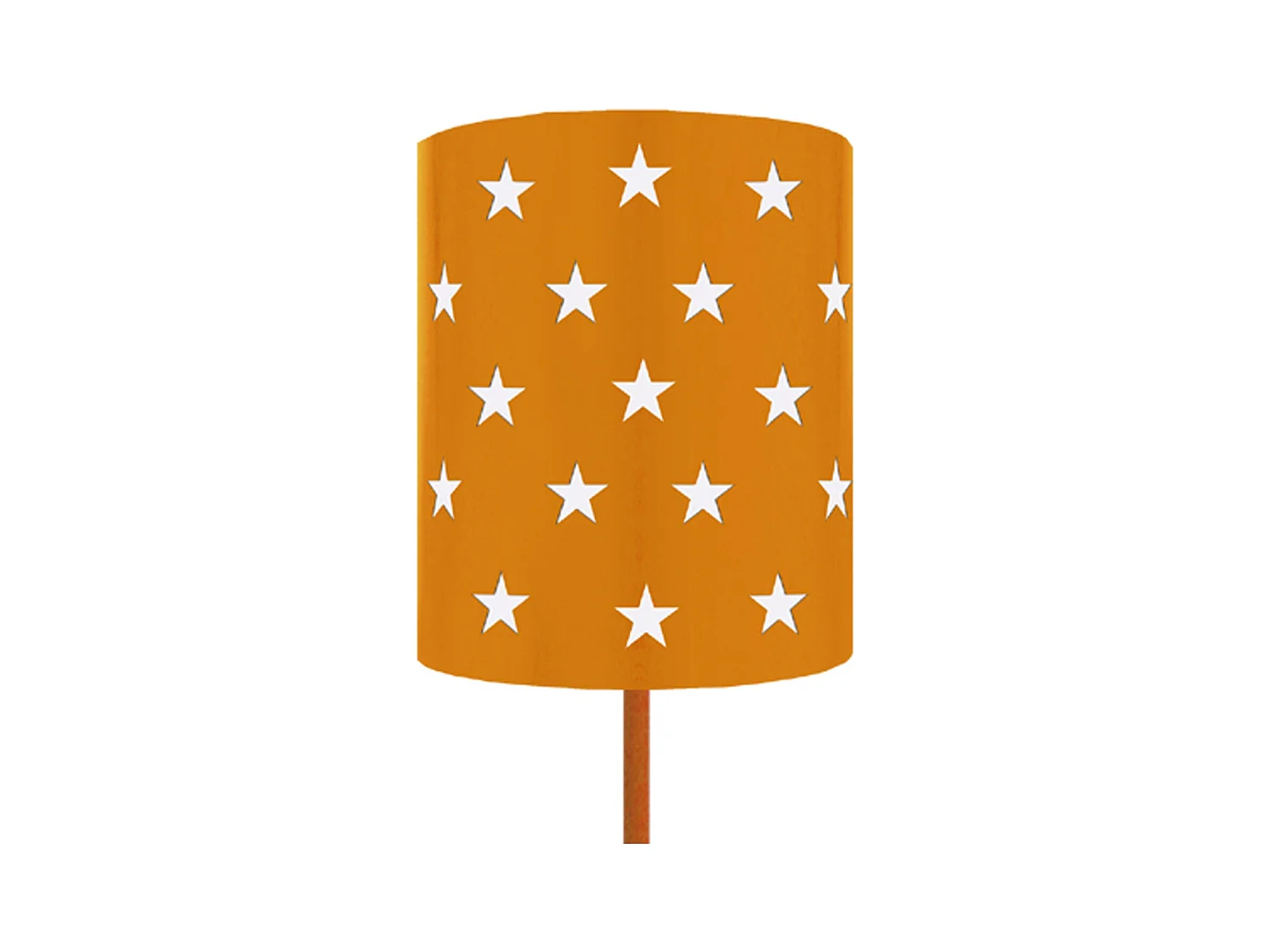 Lámpara de Pie TOSEL ,metal,Naranja, A 162xD18xP18cm