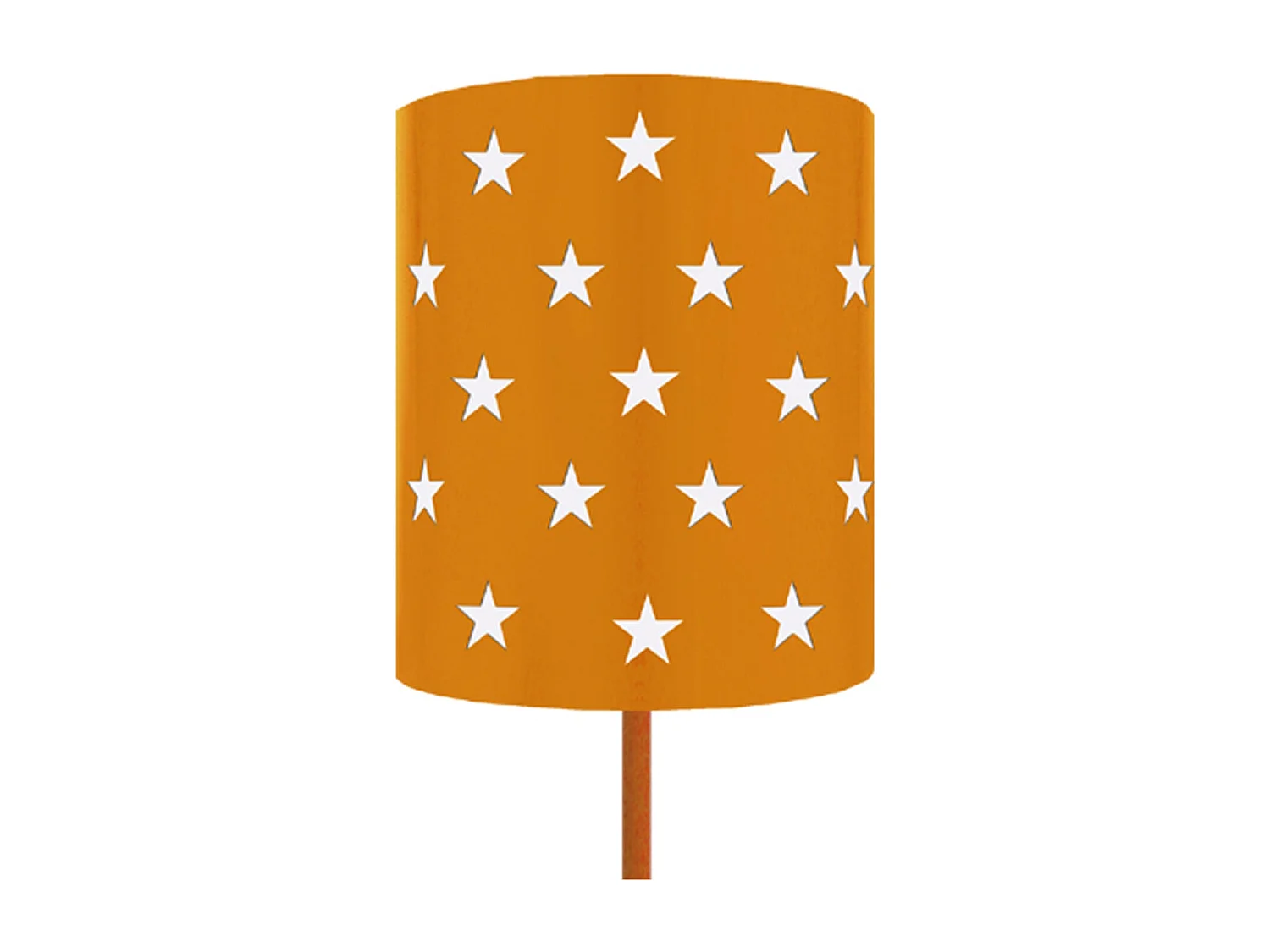 Lampadaire d'Enfant  TOSEL ,métal,Orange , H 162xD20xP20cm