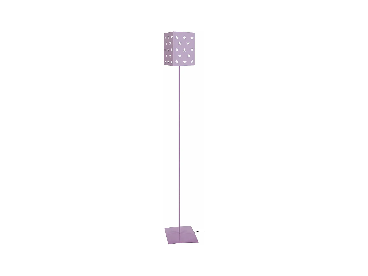 Lampadaire enfant métal  mauve 162 cm.