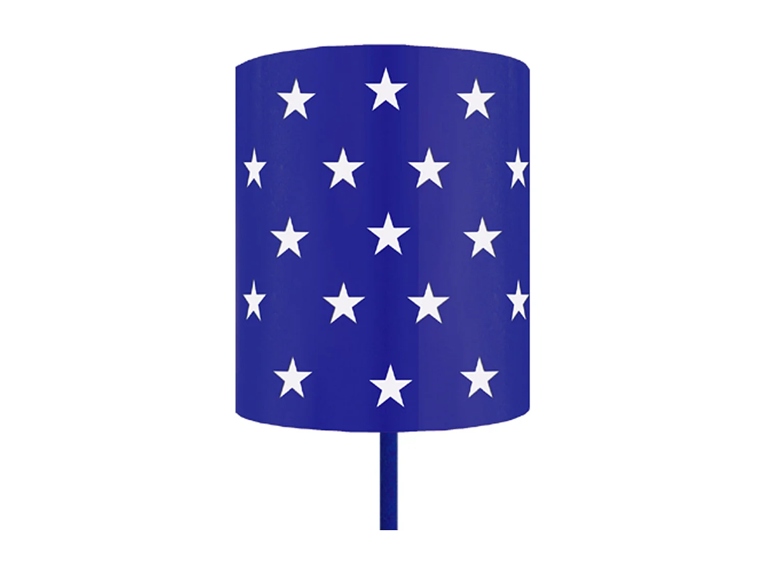 Lámpara de Pie TOSEL ,metal,Azul ,A 162xD20x P 20cm