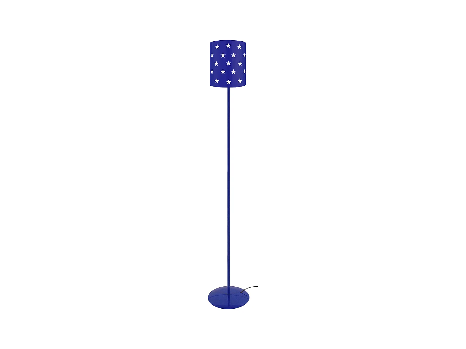 Lampadaire d'Enfant  TOSEL ,métal,Bleu,H 162xD20x P 20cm