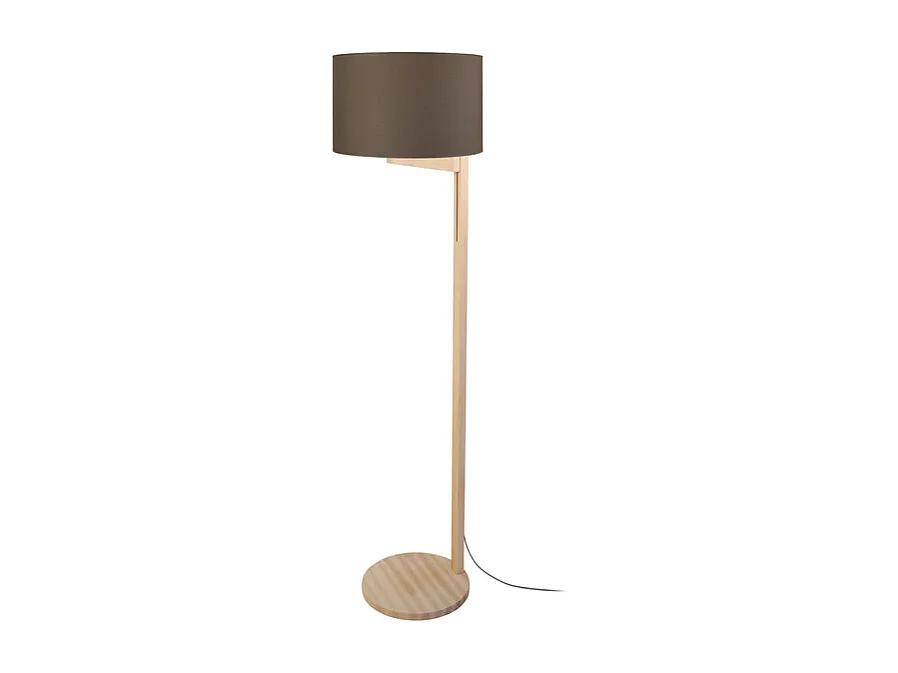Candeeiro de Pé TOSEL COCHIN P tecido certo cáqui D40 x  H190  cm
