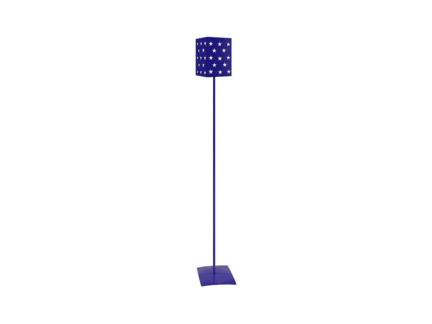 Lampadaire d'Enfant  TOSEL ,métal,Bleu,H 162x D18xP18cm