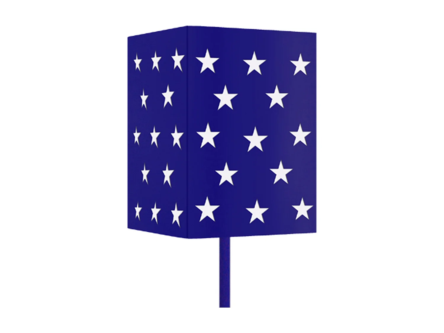 Lampadaire d'Enfant  TOSEL ,métal,Bleu,H 162x D18xP18cm