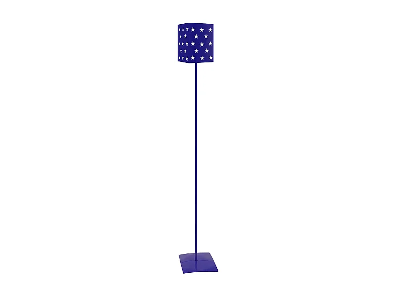 Lampadaire d'Enfant  TOSEL ,métal,Bleu,H 162x D18xP18cm