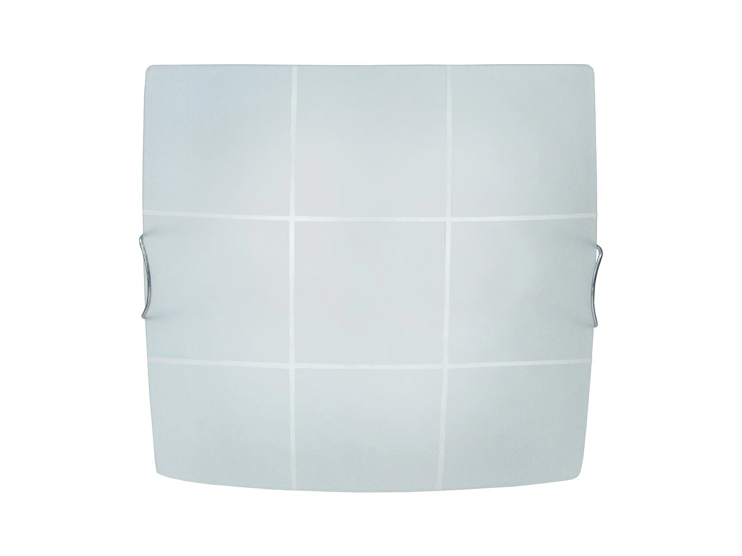 Plafonnier TOSEL ,verre,Gris ,H 10xD30x P 30cm