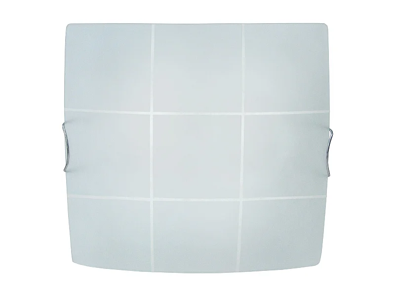 Plafonnier TOSEL ,verre,Gris ,H 10xD30x P 30cm