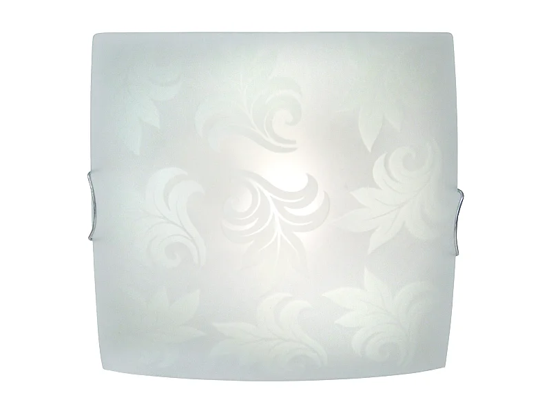 Plafonnier TOSEL ,verre,Gris , H 10xD30x P 30cm