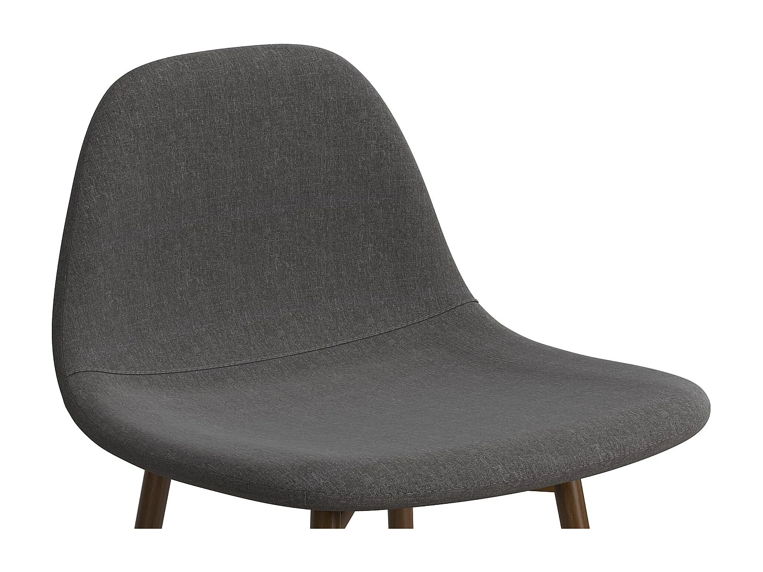 Copley | Banco de Bar em Linho Cinza Escuro